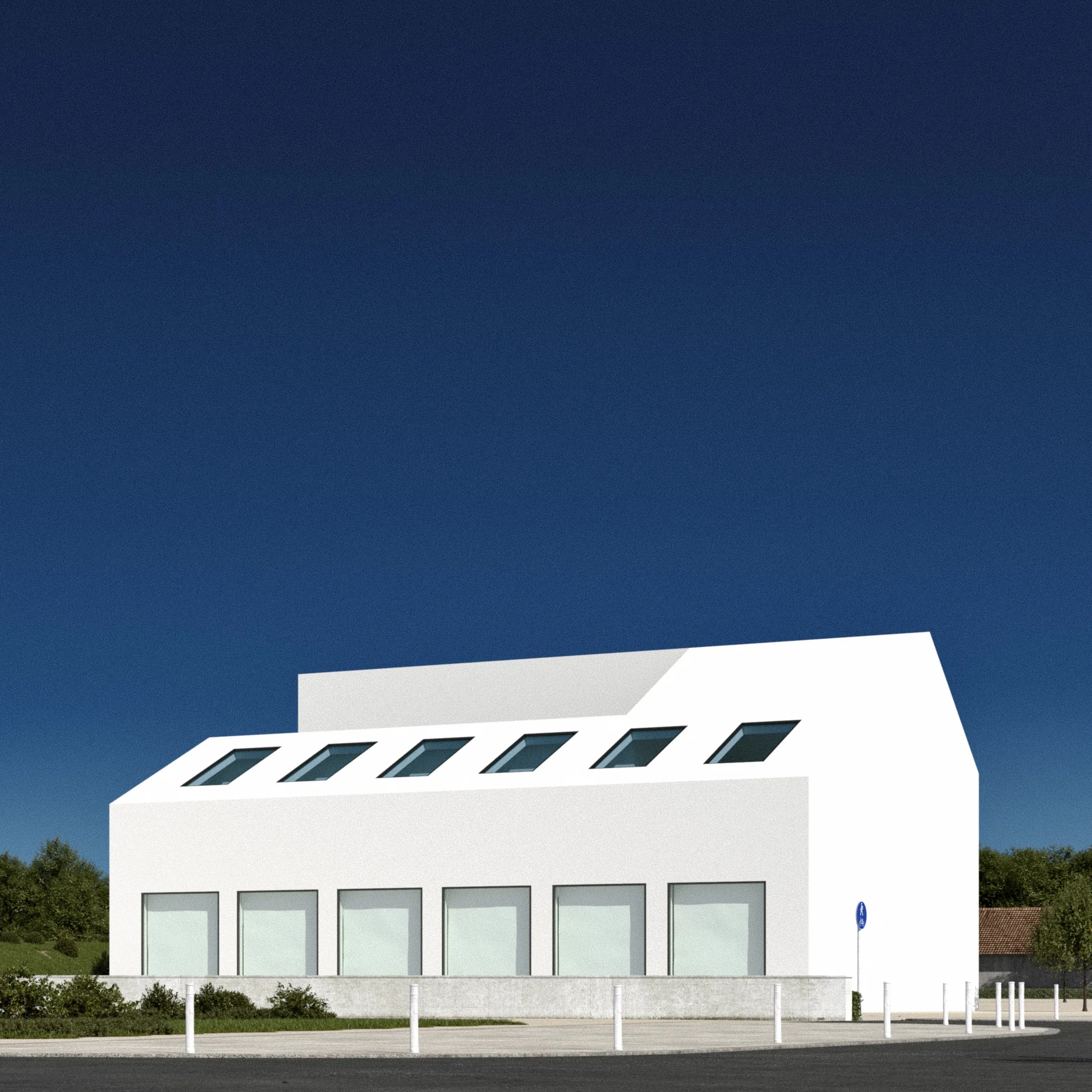 White Volumes, clerestory light